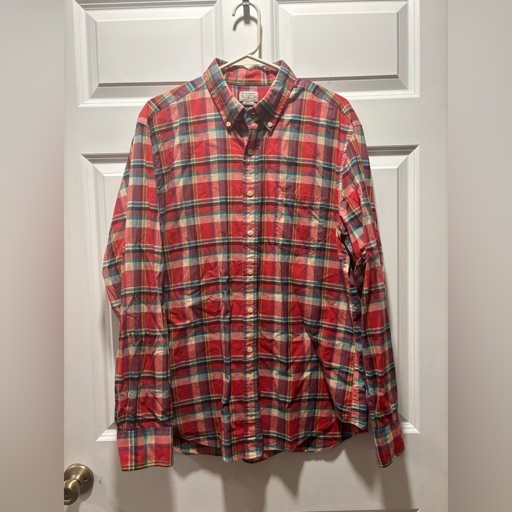 J Crew Summer Plaid Shirts men’s - Picture 1 of 6